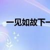一見如故下一句怎么接（一見如故的意思）