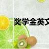 獎(jiǎng)學(xué)金英文單詞怎么寫（獎(jiǎng)學(xué)金英文）