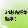 24芯光纖熔接視頻教程（24芯光纖熔接顏色順序）