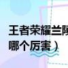 王者榮耀蘭陵王和阿珂誰厲害（蘭陵王和阿珂哪個厲害）