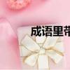 成語(yǔ)里帶石的成語(yǔ)（含石的成語(yǔ)）