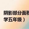 陰影部分面積專題小學(xué)五年級(jí)（求陰影面積小學(xué)五年級(jí)）
