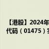 【港股】2024年08月04日上市公司名稱（日清食品）股票代碼（01475）實(shí)時(shí)行情