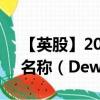 【英股】2024年08月04日代碼（DWHA）名稱（Dewhurst PLC）最新數(shù)據(jù)