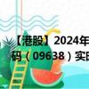 【港股】2024年08月13日上市公司名稱（法拉帝）股票代碼（09638）實時行情
