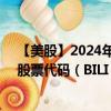 【美股】2024年09月11日上市公司名稱（嗶哩嗶哩公司）股票代碼（BILI）實(shí)時行情