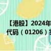 【港股】2024年09月11日上市公司名稱(chēng)（同方泰德）股票代碼（01206）實(shí)時(shí)行情