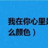 我在你心里是什么顏色呀?（我在你心里是什么顏色）