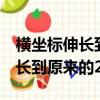 橫坐標伸長到原來的2倍怎么理解（橫坐標伸長到原來的2倍）