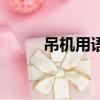 吊機(jī)用語（起重機(jī)吊雞毛歇后語）
