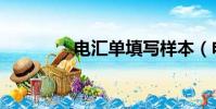 電匯單填寫樣本(電匯單)
