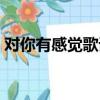 對你有感覺歌詞分詞的歌（對你有感覺歌詞）