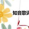 知音歌詞表達(dá)的意義（知音歌詞）