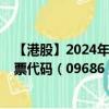 【港股】2024年10月10日上市公司名稱（熙康云醫(yī)院）股票代碼（09686）實(shí)時(shí)行情