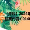 【港股】2024年10月11日上市公司名稱（滿地科技股份）股票代碼（01400）實時行情