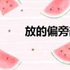 放的偏旁部首讀作什么（放的偏旁）