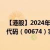 【港股】2024年10月13日上市公司名稱(chēng)（中國(guó)唐商）股票代碼（00674）實(shí)時(shí)行情