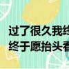 過了很久我終于愿抬頭看的圖紙（過了很久我終于愿抬頭看）