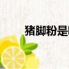 豬腳粉是哪個(gè)城市的美食（豬腳粉）