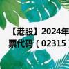 【港股】2024年10月15日上市公司名稱（百奧賽圖-B）股票代碼（02315）實(shí)時(shí)行情