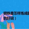 鋼鐵是怎樣煉成的好詞好句摘抄大全初中（鋼鐵是怎樣煉成的好詞）
