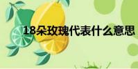 18朵玫瑰代表什么意思(18朵玫瑰)