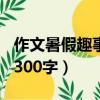 作文暑假趣事300字寫(xiě)放風(fēng)箏（作文暑假趣事300字）