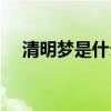 清明夢是什么的優(yōu)缺點(diǎn)（清明夢是什么）