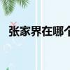 張家界在哪個城市（張家界在湖南哪個市）