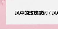風(fēng)中的玫瑰歌詞(風(fēng)中的玫瑰)