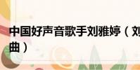 中國(guó)好聲音歌手劉雅婷(劉雅婷中國(guó)好聲音歌曲)