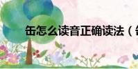 缶怎么讀音正確讀法(缶怎么讀音)