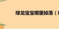 綠龍寶寶哪里掉落(綠龍寶寶)