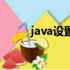 java設(shè)置變量值（java變量設(shè)置）