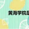 黃海學(xué)院是公辦嗎（黃海學(xué)院怎么樣）