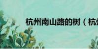 杭州南山路的樹(杭州南山路)