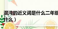 混沌的近義詞是什么二年級(jí)(混沌的近義詞是什么)