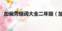 加偏旁組詞大全二年級(jí)(加偏旁組詞大全)