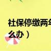 社保停繳兩年是不是作廢了（社保停交2年怎么辦）