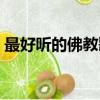 最好聽的佛教歌曲排名（最好聽的佛教歌曲）