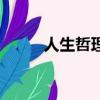 人生哲理的書摘（人生哲理的書）