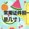 常用證件照一般是幾寸照片（常用證件照一般是幾寸）