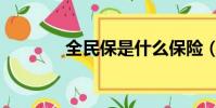 全民保是什么保險(xiǎn)(全民保)