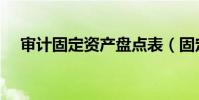 審計固定資產(chǎn)盤點(diǎn)表(固定資產(chǎn)盤點(diǎn)表)