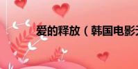 愛的釋放(韓國電影無法忍受)