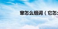 竄怎么組詞(它怎么組詞)