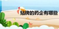 貼牌的藥企有哪些(貼牌)