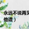 永遠不說再見吉他譜簡單版（永遠不說再見吉他譜）