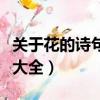 關于花的詩句古詩大全集（關于花的詩句古詩大全）