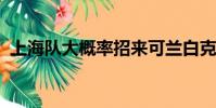 上海隊(duì)大概率招來(lái)可蘭白克和劉錚補(bǔ)強(qiáng)鋒線